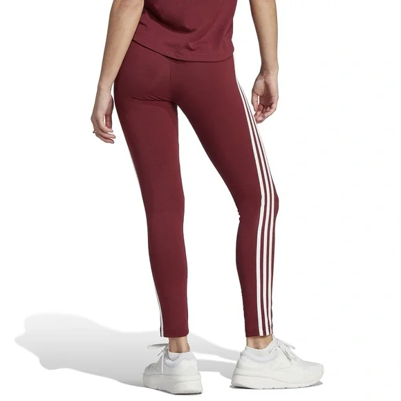 Adidas Women's Green 3 three stripe active Leggings plus size women 2X NEW NWT - Picture 3 of 8